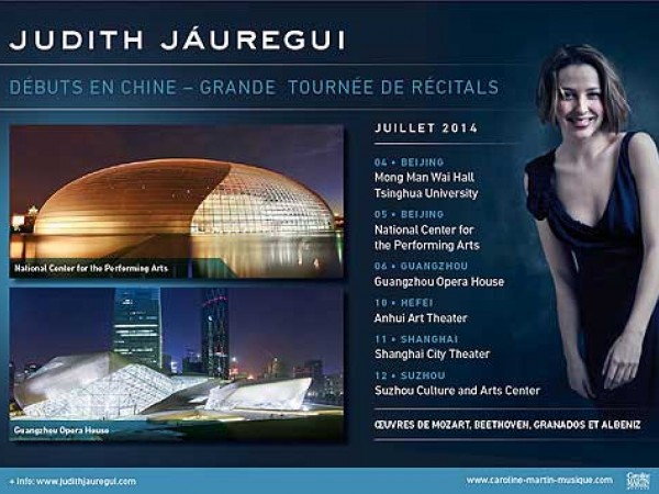 Grande tournée de Judith Jáuregui en Chine